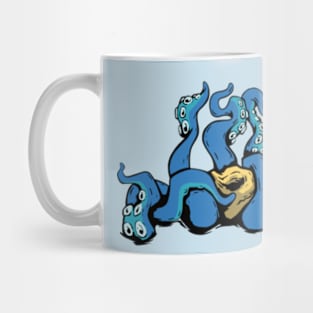 Blue tentaskull Mug